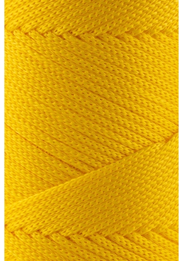 2 Mm - 200 Gr Polyester Makrome Ipi Sarı 230 M Polyester Makrome Ip Supla Ip Ve Çanta Ipliği