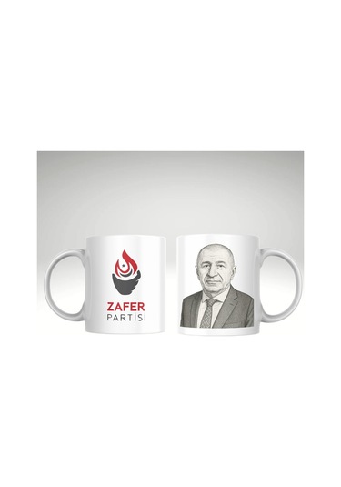 Applucky Ümit Özdağ Zafer Partisi Baskı Kupa Bardak Beyaz