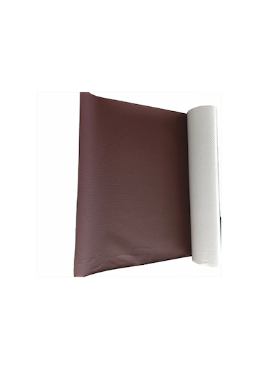 Nefes Alabilen Delikli Deri Tamir Etiketi, Kendinden Yapışkanlı Deri Yamalar, Red Brown 10x150cm