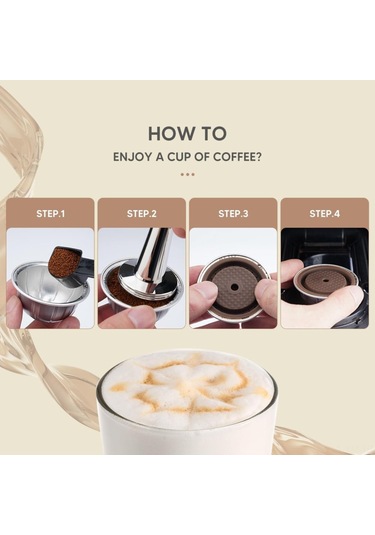 Ximistore9 2'li Yeniden Kullanılabilir Silikon Kapsül Kapağı Vertuo/vertuoline İçin - Kaşık Ve Fırça Dahil Siyah, Kahverengi