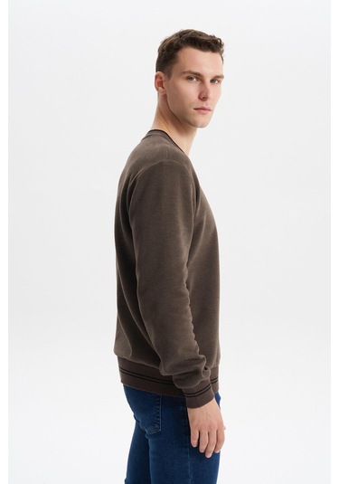 Arma Erkek Regular Fit Örme Selanik Sweatshirt %65 Pamuk %35 Polyester, Karbon Fırçalı, Basic Bisiklet Yaka K30124698702 Kahverengi Arma Erkek Regular Fit Örme Selanik Sweatshirt %65 Pamuk %35 Polyester, Karbon Fırçalı, Basic Bisiklet Yaka K30124698702 Kahverengi