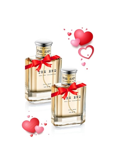 The End Sevgililer Günü Özel EDT Erkek Parfüm Seti 2 x 100 ML
