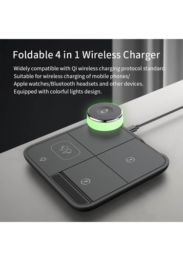 Wıreless Charger 4 In 1-siyah / 7069