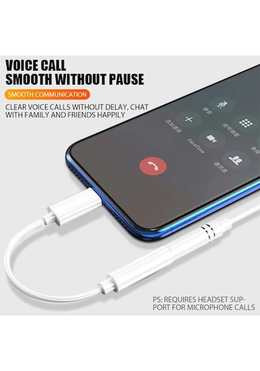 Kulaklık Adaptörü İphone Uyumlu 14 13 12 11 Pro Aux Ses Dağıtıcı Kablosu 3.5m For İphone Uyumlu Standard