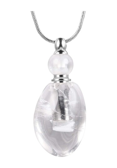 Uçucu Yağ Difüzör Aromaterapi Taş Kolye Kolye, Kadınlar Ve Erkekler İçin İyileştirici Kristal Noktası Taşlı Kolye