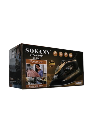 Sokany SK-11027 3200 W Seramik Tabanlı Buharlı Ütü Geniş Su Hazneli