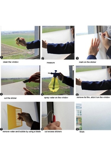 Pazly Vitray Suntek Statik Sarılmak Gizlilik Filmi Etiket Cam Buzlu 7. Wo Ahşap