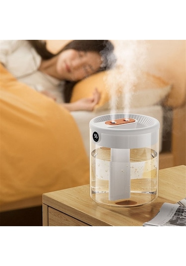 Agoodshop H2o Hava Nemlendirici Çift Nozul, Lcd Nem Göstergeli, Yeşil