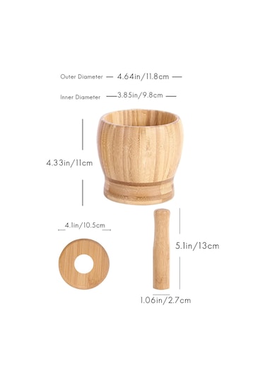 Çok İşlevli Bambu Dövülen Sarımsak Kavanozu Diğer