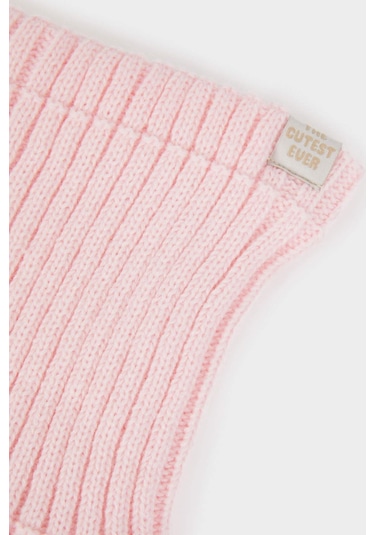 Defacto Kız Bebek İçi Polarlı Triko Boyunluk F2879a525wnpn2 Pembe