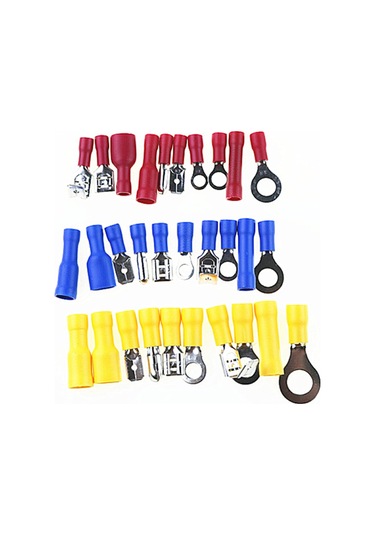 Honmex 720 Adet T2 Bakır Islak Bağlantı Terminali Seti - Sarı,kırmızı,mavi - Kablolar İçin İletkenlik Artırıcı Uyumlu Bağlayıcılar