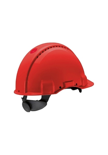 3m G3000nuv Havalandırmalı Koruyucu Güvenlik Bareti - Kırmızı