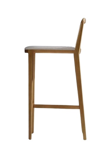 Martha Hazeranlı Ahşap Bar Sandalyesi Natural