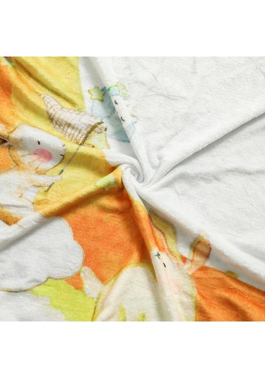 Mufunye 100x120 Cm Tavşan Desenli Flannel Bebek Büyüme Defteri Battaniyesi - Fotoğraf Safhaları İçin Tam Donanım DiğER