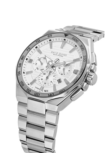 Davıd Guner Dg-8982ga-a1 Çalışır Fonksiyonlu Erkek Kol Saati. Gümüş