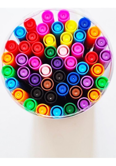 Rubenis Fineliner Çift Uçlu 13 Renk 50 Li Paket