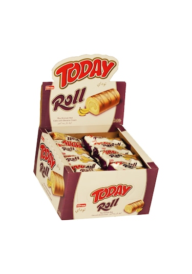 Today Swiss Roll Muz Kremalı Kek 35 Gr 24 Adet (1 Kutu)