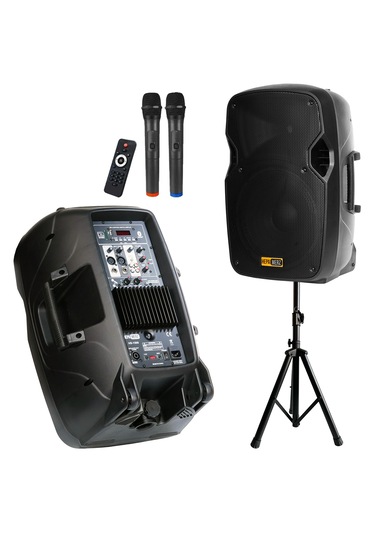 Hs-1500-pak Taşınabilir Ses Sistemi Seti 12 İnç İkili 1500w+800w