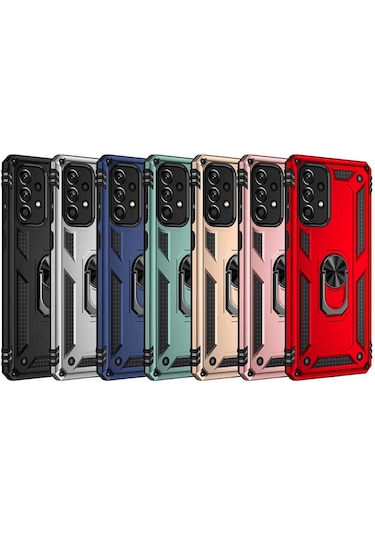 Galaxy Uyumlu A73 Kılıf Tchs Vega Kapak - Siyah Siyah