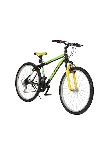 Belderia Tec Titan 24 Jant 21 Vites Dağ Bisikleti 48 Cm Sarı / Siyah Siyah - Yeşil