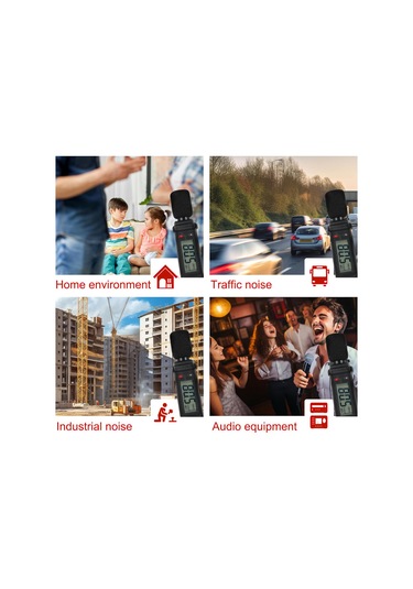 Springsun Fy8862 Kalem Tipi Gürültü Sayacı Ekran Gürültü Test Cihazı Pilsiz Siyah