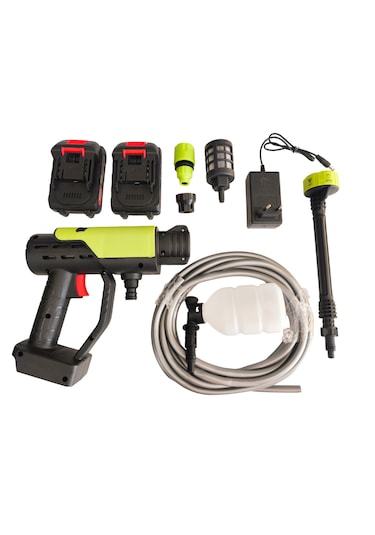Oto Yıkama Tabançası 300w Basınçlı Şarjlı Yedek Bataryalı