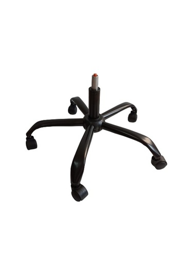 Kamusalmarket Çalışma Sandalyesi Metal Siyah Yıldız Ayak Pistonlu