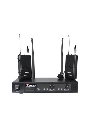 Westa Wm-442T Uhf Band Kablosuz Çift Yaka Mikrofon Seti
