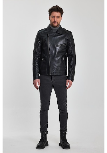 Rob Siyah Deri Mont 001