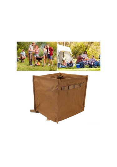 Tenfowee Kamp Ve Piknik İçin Çok Amaçlı 33l Kapasiteli Katlanabilir Depolama Sepeti - 600d Oxford Kumaş - Dayanıklı Ve Taşınabilir - Yeşil Rengi Askeri Yeşil