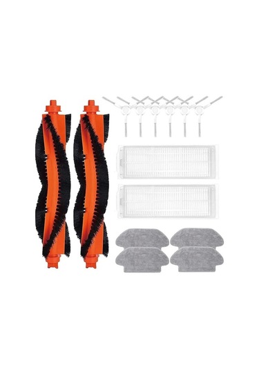 Unimarket Mi Robot Süpürge S12/mop 2s/pro/p Aksesuar Seti - Yedek Parça Süpürge Yedek Parçaları 14 Adet