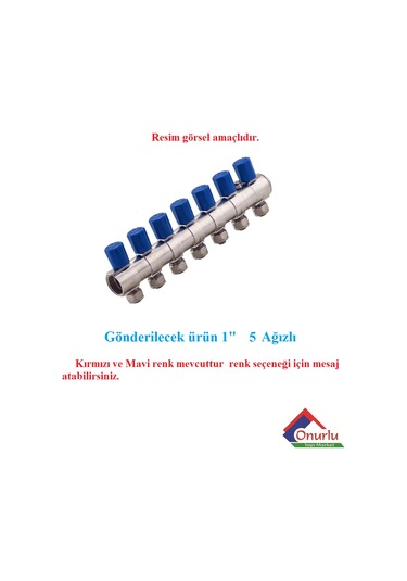 Klepsan 1" 5 Ağızlı Kendinden Vanalı Kollektör 283