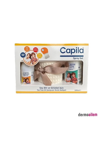 Capila Bit Şampuanı 200 ML + Bit Spreyi 100 ML + Metal Tarak