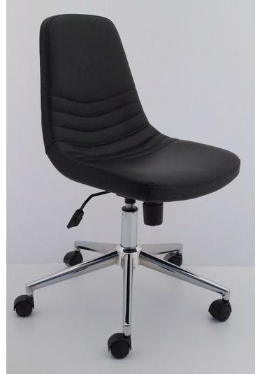 Parker Siyah Deri Ofis Çalışma Sandalyesi