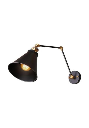 Mylights Retro Mafsalı Aplik Eskitme Altın - Siyah