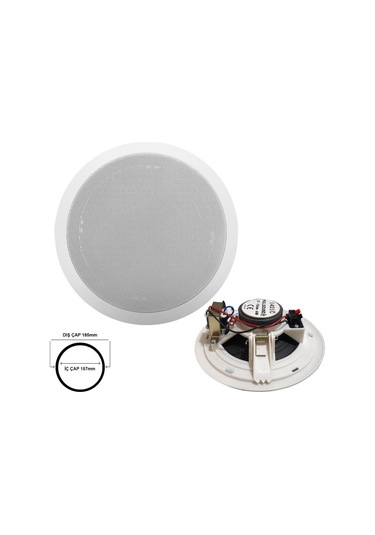 Alçıpan Tavan Hoparlör 13cm 100v Trafolu Beyaz Fully K-1421c