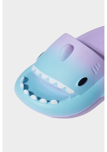 DeFacto Kız Çocuk Yüksek Taban Tek Bantlı Eva Terlik B8641A825SMPR141 Mor