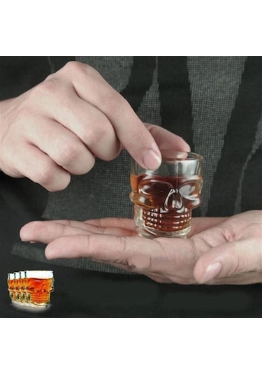 4'lü Kuru Kafa Shot Bardak Seti 2946