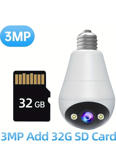 Xuweiwei Jooan Akıllı İç Mekan Güvenlik Kamerası T10 32g Card Wifi 360 Derece Ptz Hareket Algılama Renkli Gece Görüşü