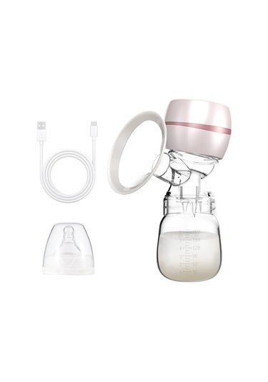 Xindoker Pembe Elektrikli Emziği - Ağrısız Sessiz Çalışma, Led Ekran, 2 Mod 9 Seviye, 22mm Silikon Kapağı, 180ml Şişe, Batarya İçerir