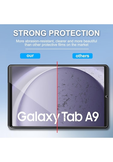 Galaxy Tab A9 Sm-x110 Uyumlu Ekran Koruyucu 8.7 İnç Darbelere Karşı Koruyucu Temperli Cam