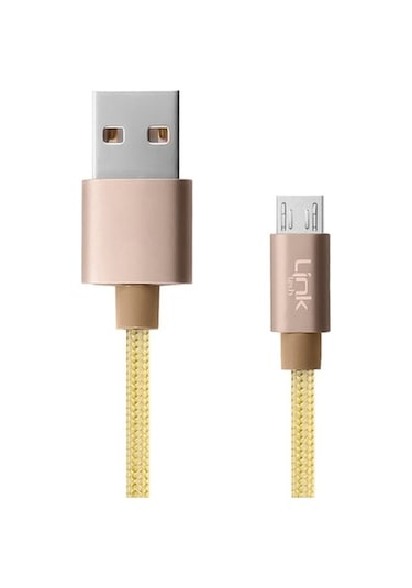 Linktech K571 Micro Usb Data/Şarj Kablosu Örgü Metal Başlı 3Mt (465400642)