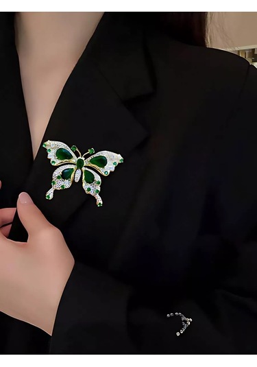 Bijoubijou Broş Takı Kelebek 250533543 Altın Rengi