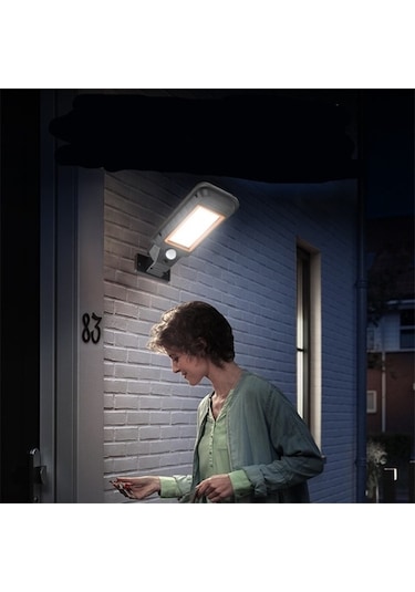 Pazly 60 Adet Led Solar Bahçe Duvar Lambası, Su Geçirmez, Yeşil Kenar, Cbtx Gövde, İndüksiyon, Sokak Ve Bahçe Aydınlatması