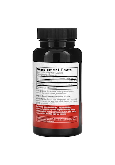 Force Factor Tiamin Benfotiamine 250 Mg 90 Vegetable Capsules