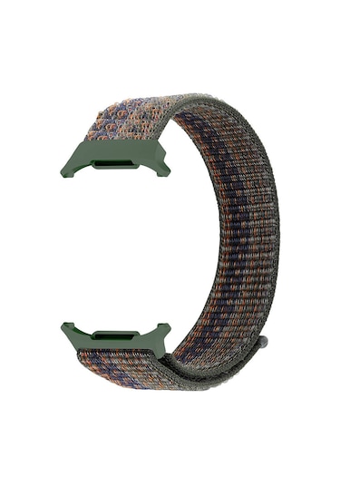 Ekılıf - Samsung Watch Ultra 47mm Uyumlu - Kordon Hasır Kordon Krd-03 - Lacivert