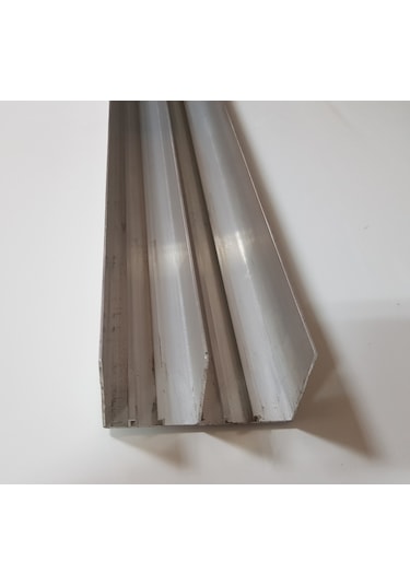 Alüminyum Profil Sürme Kapak Rayı Frenli Üst Ray 250cm Gri
