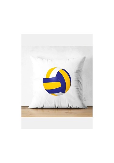 Voleybol Toplu Kırlent Kılıfı - Voleybol Yastık Kılıfı Renkli