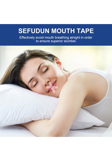 Hangfox Uykuda Açık Ağız Engelleme Bantları - Solunum Düzeltici Uyku Yardımcıları, Transparent Eva Malzeme, 120 Adet