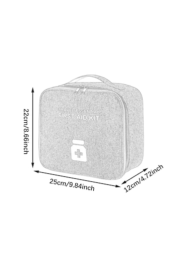 Suntek Taşınabilir İlaç Saklama Çantası Boş İlk Mor-ve-l